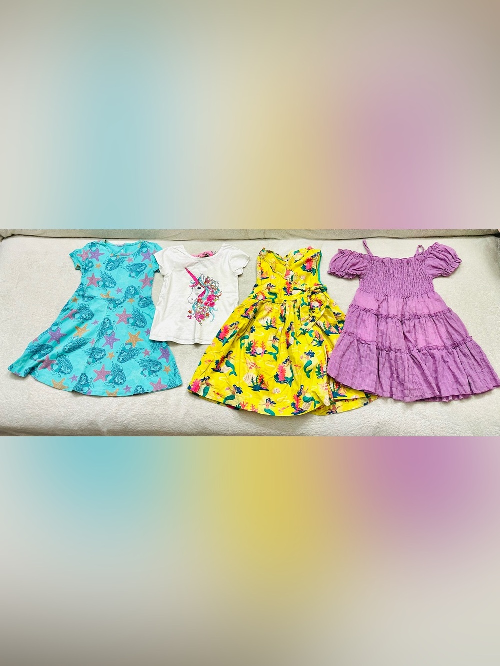 Lot Very Cute Girls Dresses Size 5T Mini Boden, Disney Excellent Condition